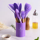 Kit Colheres de silicone para cozinha