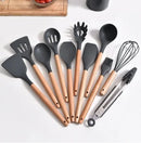 Kit Colheres de silicone para cozinha